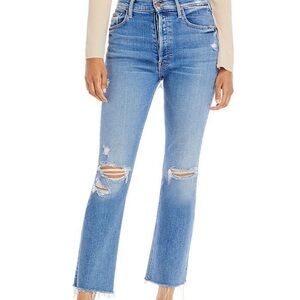 Mother jeans the tripper ankle fray